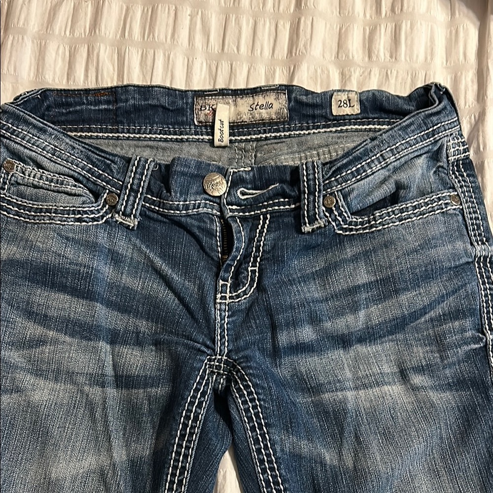 BKE Stella Blue Jeans for Women Bootcut